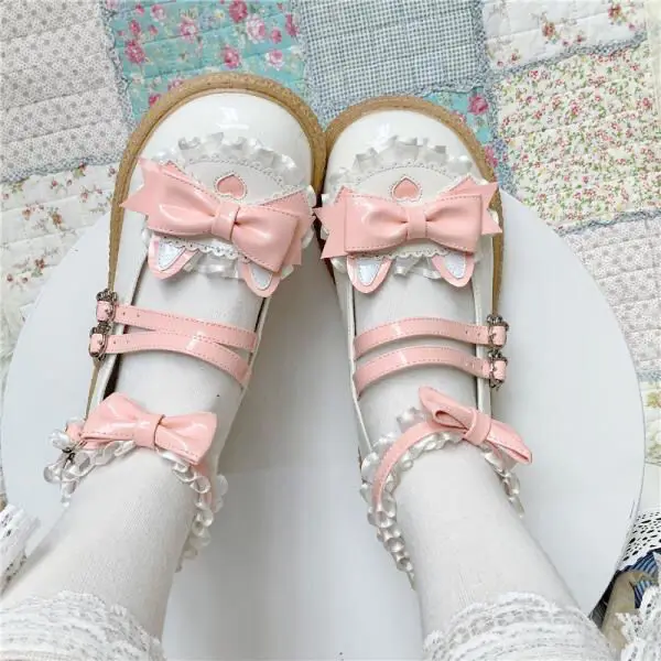 Chaussures Lolita japonaises à grande tête, uniforme Jk, chaussures d'étudiant à talons plats, Kawaii, Cosplay Loli, chaussures quotidiennes