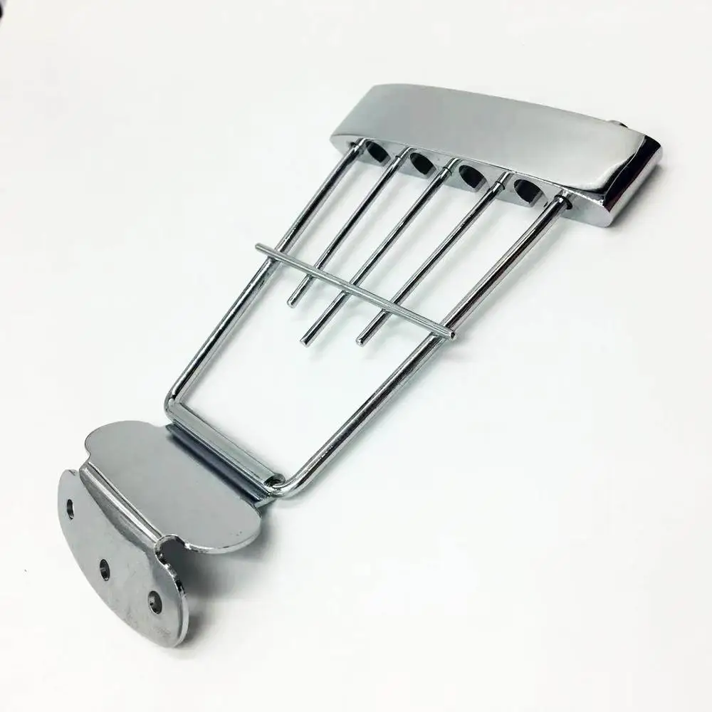 

Chrome Plated Guitar Bridge 15mm Spacing For 4 string Hofner BB2 Electric Bass Guitar parts