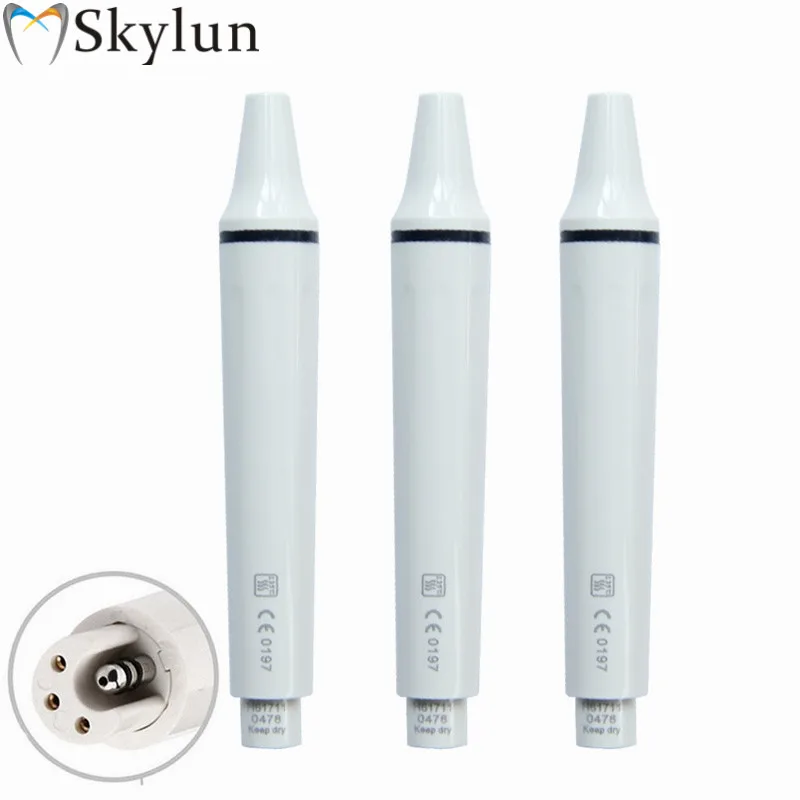 3PCS Dental Ultrasonic Scaler Handpiece Detachable Ultrasonic Piezo Scaler handle Ultrasonic Piezon Scaling Fit EMS WOODPECKER