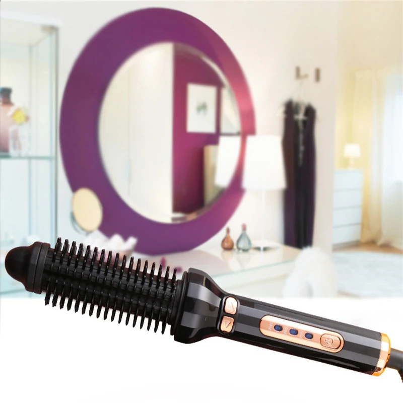 Hot Air Spin Brush for Styling and Frizz Control Auto rotating Curling Negative Ionic Curler Hair Dryer Brush