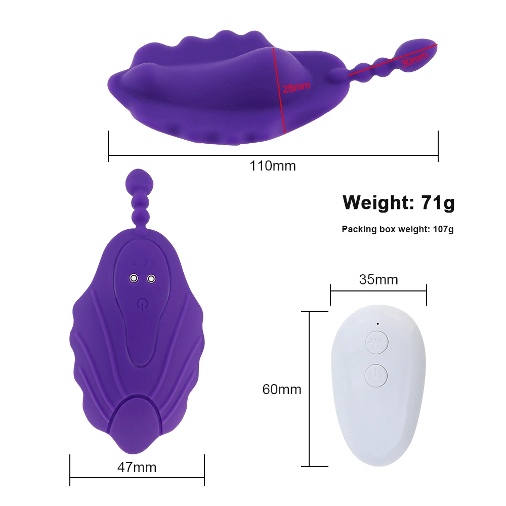 Soft Wearable Panty Vibrator Invisible Vibratings Remote Control Vagina Clitoral Stimulation Anal Plugs Adult Sex Toys for Women