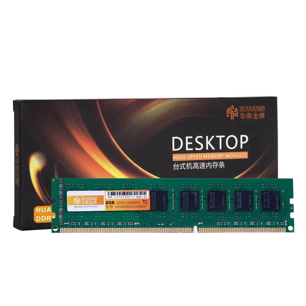 

HUANANZHI 8G DDR3 1600MHz Memory for AMD Motherboards Good Quality Desktop RAM 2 Years Warranty