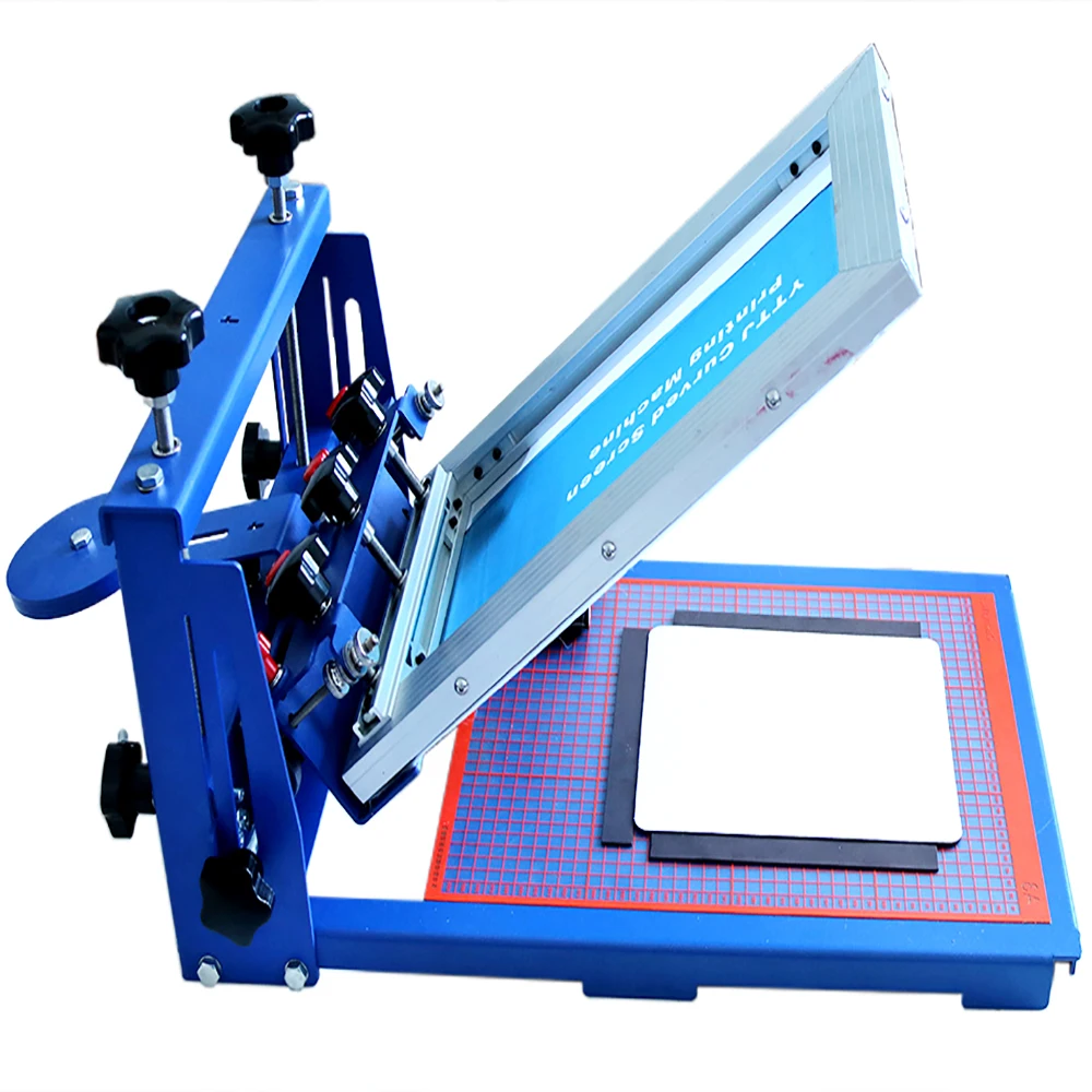 Presisi Umum Fine-Tuning Sidik Jari Meja Sutra Layar Pencetakan Sutra Printer Handprint Meja Sablon 006590