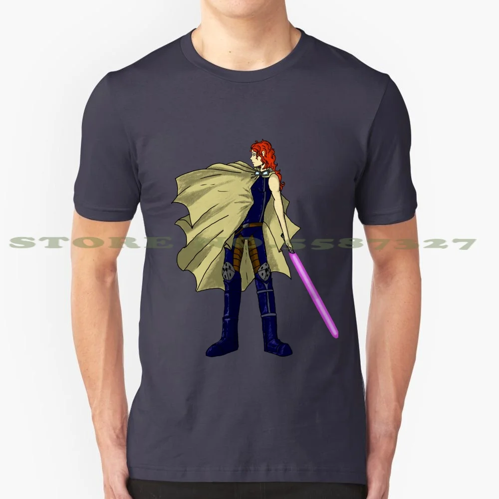 Mara Jade 100% Pure Cotton T-Shirt Legends Mara Jade Lightsaber Jedi Cloak Fantasy Sci Fi Redhead Cape Galaxy Far Far Away