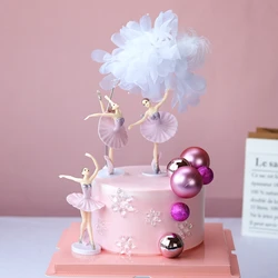 Ballet girl Cake Decoration dancing girls birthday cake topper decoration Accessories
