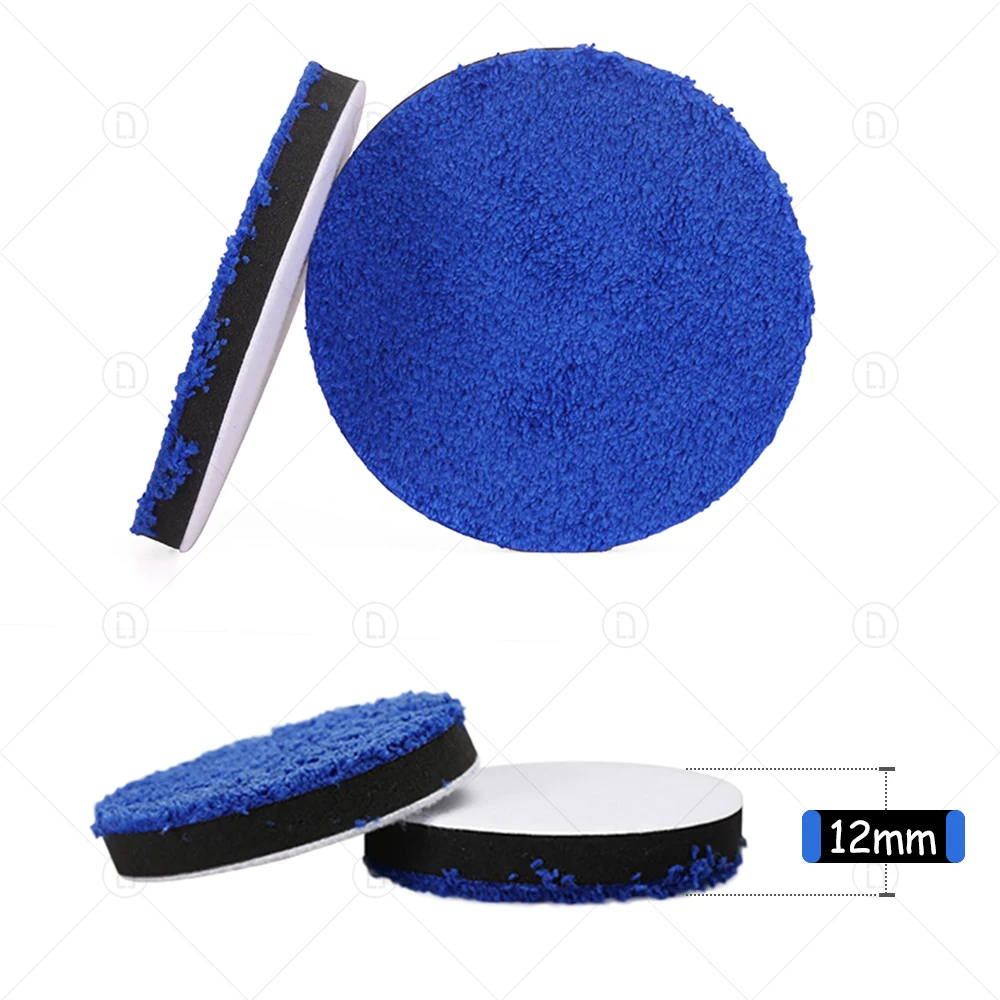 3/4/5/6/7 Inch Removing Wax Buffer Pads Microfiber Polishing Pad Replaceable Buffing Pads For DA/RO Polisher Car Wash Clean