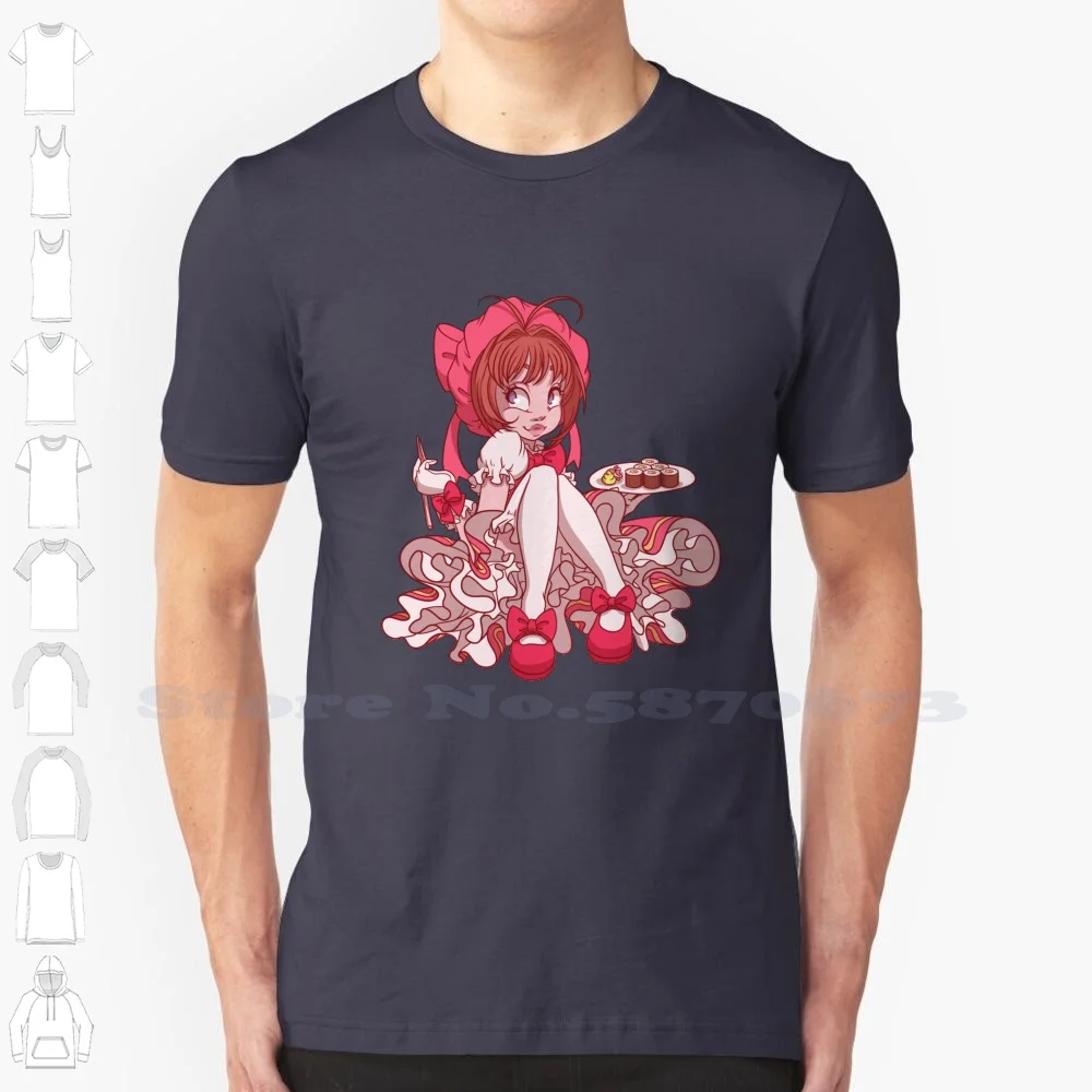 Sushi Sakura! Fashion Vintage Tshirt T Shirts Sakura Tomoyo Clamp 90s Ytv 90s Anime Sailor