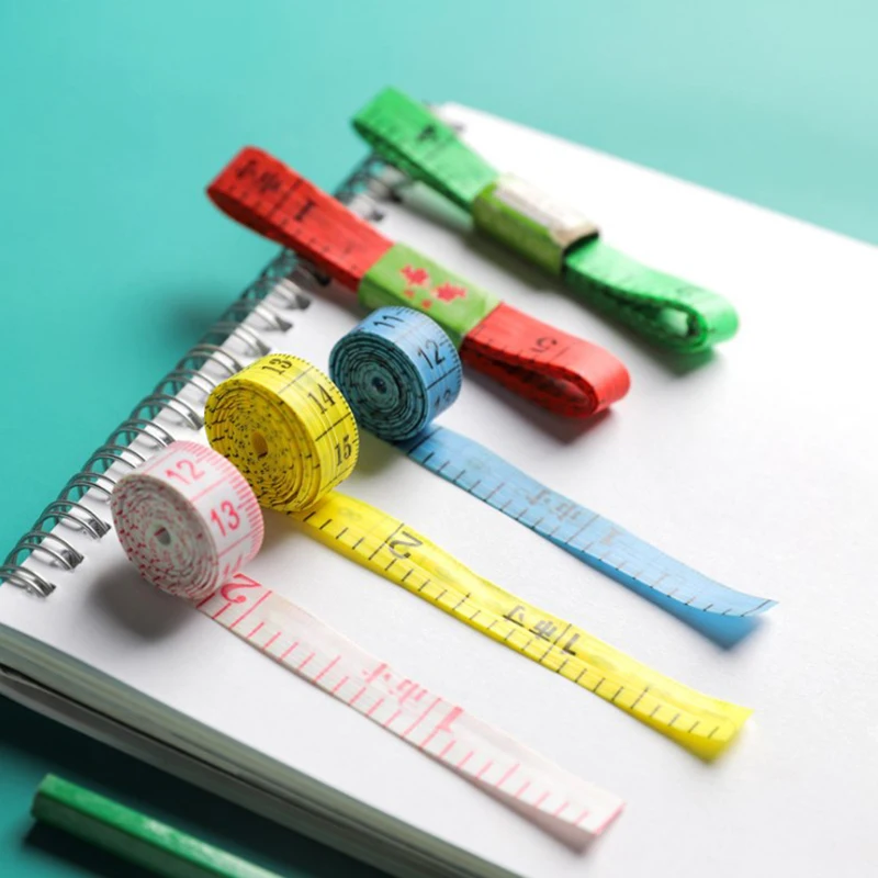 1.5m Body Measuring Ruler Sewing Tailor Tape  Mini Soft Flat Ruler Centimeter Meter Sewing Measuring Tapes Measure