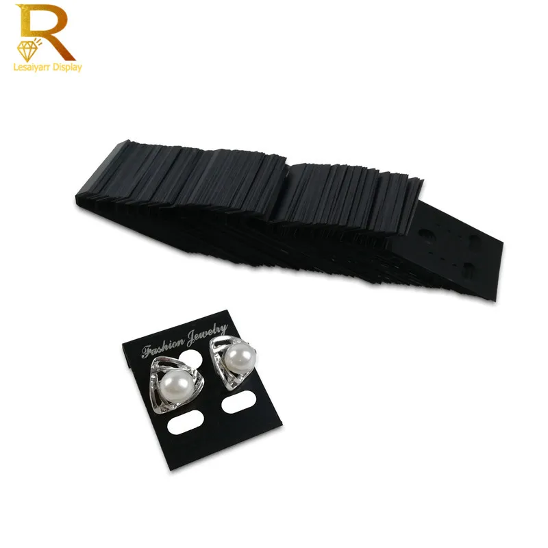 Wholesale 100Pcs Earring Plastic Display Cards Ear Stud Hang Holder Tag Jewelry Display earrings display cards