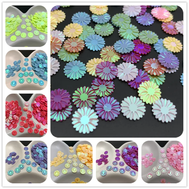 1kg 9mm Daisy,Bellis Perennis Loose Sequins Paillettes For Sewing ,Shoes,Hat,Kids DIY,Crafts Accessories Wholesale