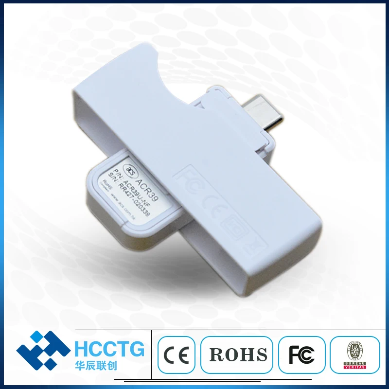 ACR39U-NF Pocket-mate Contact IC Chip Type C Smart Card Reader Support IOS7816 and Free SDK