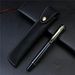 Personalized custom Fountain Pen Exquisite Leather Pen case Birthday gift high-end pen Luxury iridium nib without ink