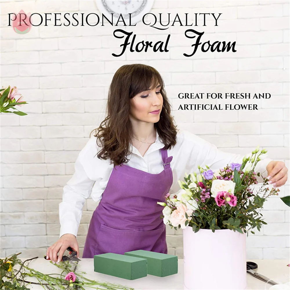 1Pc Foam Flower Arrangement Block Home Decor DIY Flower Holder Wedding Decoration Foam Mud Floral Flower Wreath Accessories