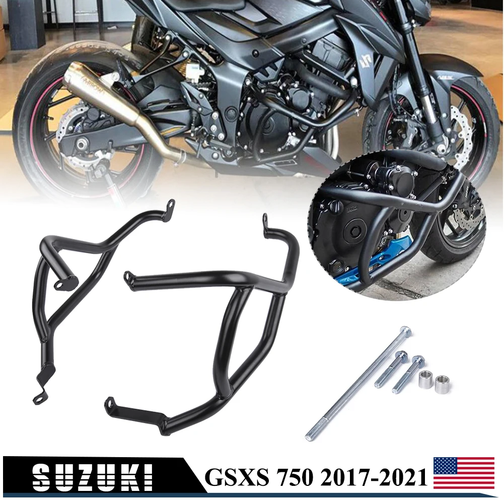 

Engine Bumper Guard Crash Stunt Cage Crash Bar Engine Frame Guard Protector for Suzuki GSXS GSX-S GS XS 750 2017 2018 2019 2020