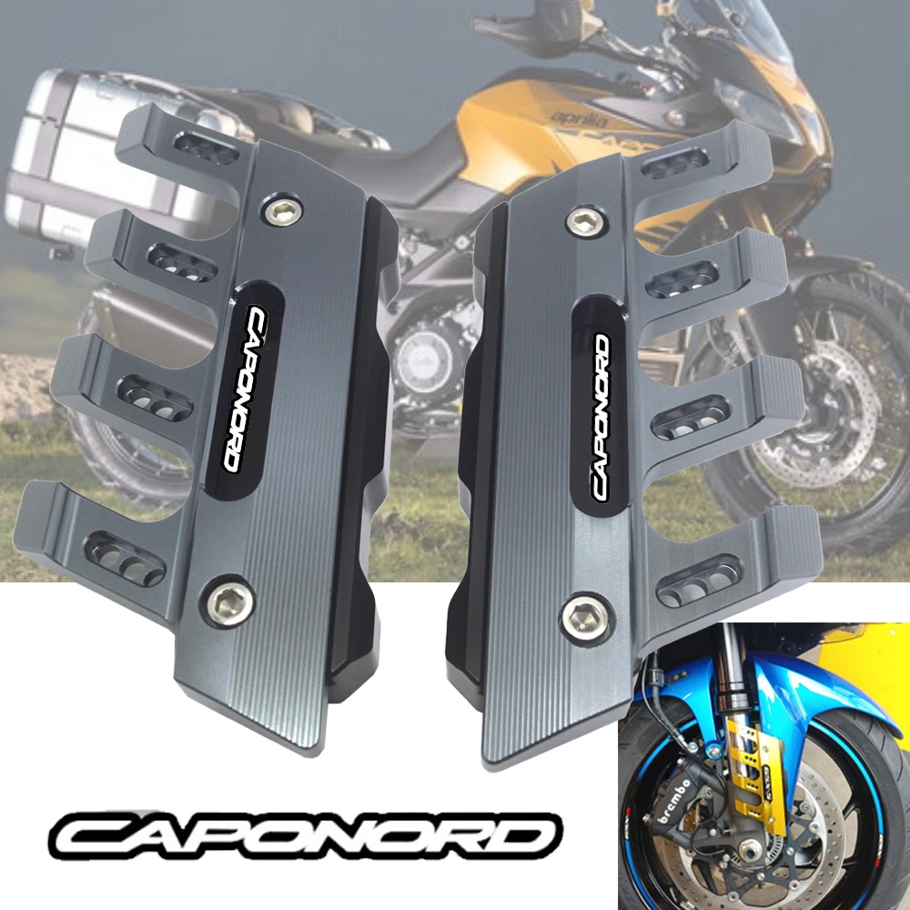 

FoR Aprilia CAPANORD 1200 ETV1000 Motorcycle Mudguard Side Protection Mount Shock Absorber Front Fender Cover Anti-fall Slider