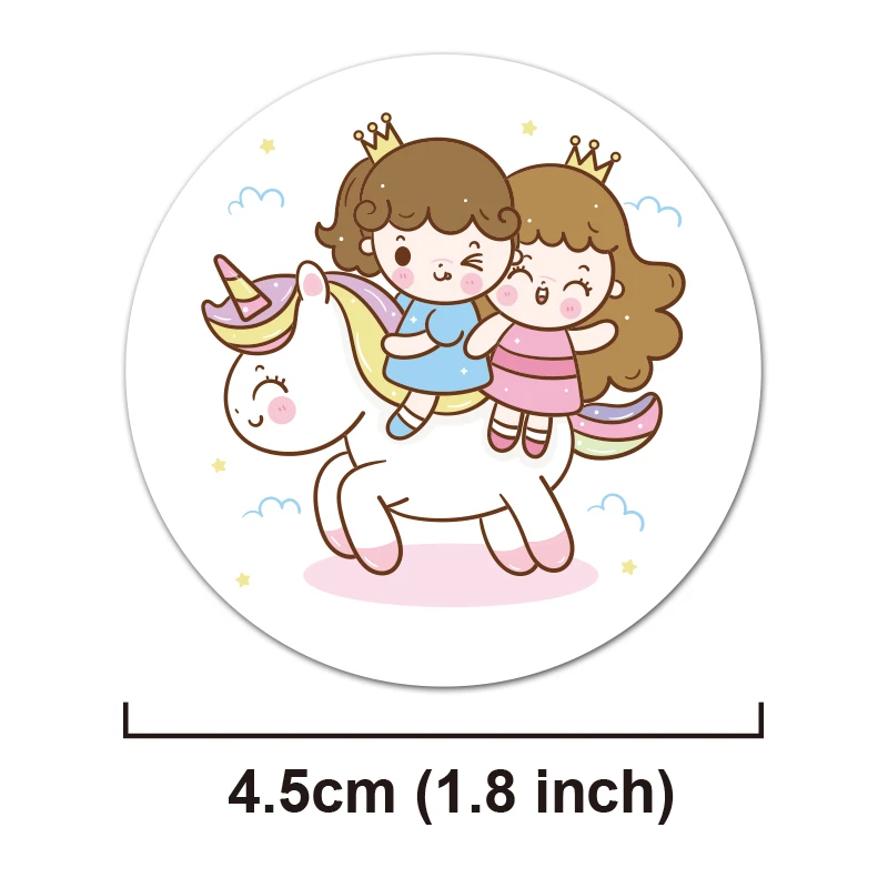 Leuke Cartoon Sticker Zoo Kinderen Ronde Label Klassieke Speelgoed Gift Bag Sticker Envelop Sticker Diy Partij Decoratie Sticker