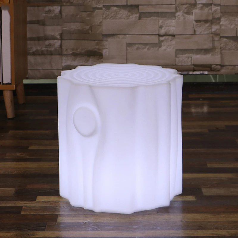 led light bar stool remote control charging waterproof bar furniture creative hotel restaurant leisure tree stump stool