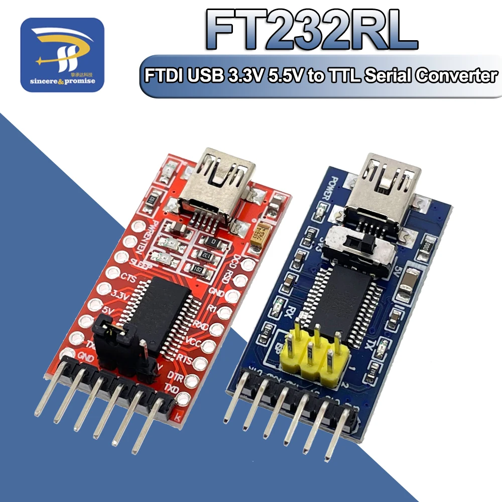 FT232RL FT232 FTDI 3.3V 5.5V Serial Converter Adapter Module TYPE-C Mini Port For Arduino Pro Mini USB TO TTL 232