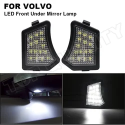 2x LED Under Mirror Puddle Light For Volvo V40 V50 V60 V70 MK3 C70 MK2 XC90 XC70 Jaguar XK XF Under Mirror Welcome Lamp