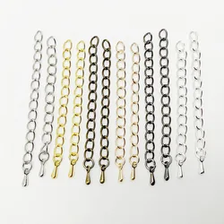Cauda estendida Conectores Cadeia, Gota de água End Beads para DIY Fazer Jóias, Pulseira e colar, 50-70mm, 20pcs por lote