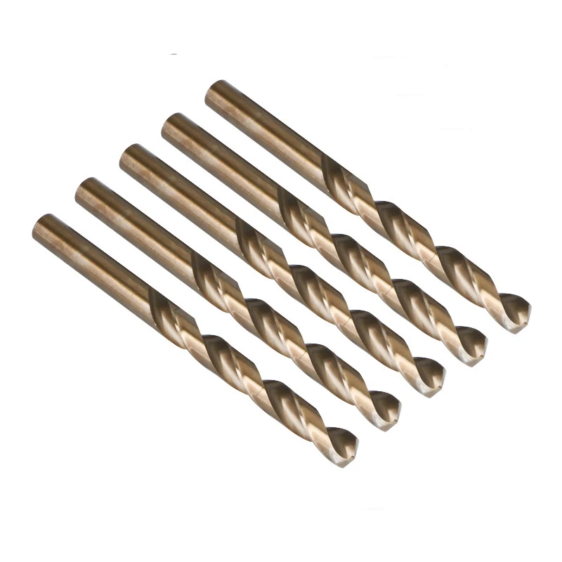 10PC 1.0, 1.1, 1.2, 1.3, 1.4, 1.5, 1.5, 1.6, 1.7, 1.8, 1.9 2Mm HSS-CO M35 เหล็กตรงเจาะเกลียวTwistเจาะสแตนเลสS