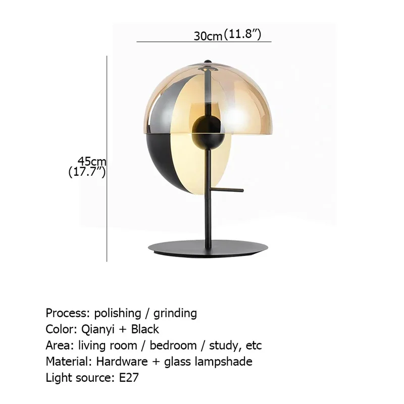 WPD Modern Table Lamp Bedroom New Design E27 Desk Light Home LED Lighting Decorative For Foyer Living Room Office Bedroom