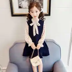 School Girls Dresses Age For 4 5 6 7 8 9 10 11 12 13 Years Old Teenage Party Children Chiffon Polka Dot Ruffles Dress for Girls