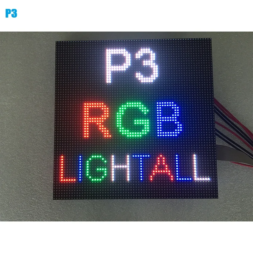 64x64 Indoor RGB HD P3 Indoor LED Module Video Wall High Quality P2.5 P3 P4 P5 P6 P7.62 P8 P10 RGB Module Full Color Led Display