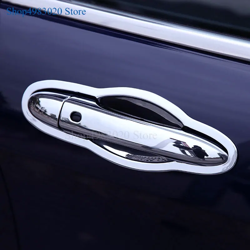 

for JEEP Cherokee Luxurious Chrome Door Handle Cover Trim Set 2014 2015 2016 2017 2018 Accessories Stickers Car Styling