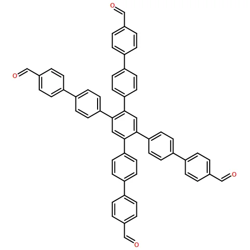 4‘‘,5‘‘-bis(4‘-formyl-[1,1‘-biphenyl]-4-yl)-[1,1‘:4‘,1‘‘:2‘‘,1‘‘‘:4‘‘‘,1‘‘‘‘-quinquephenyl]-4,4‘‘‘‘-dicarbaldehyde