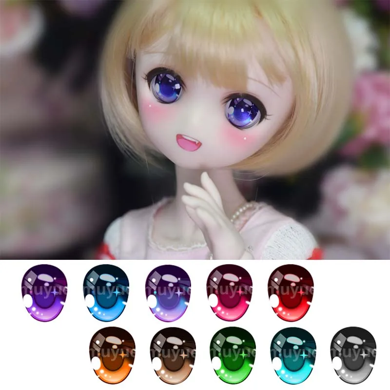 BJD eyes doll Metallic effect 10mm-24mm doll acrylic eyes for 1/8 1/6 1/4 1/3 BJD SD DD doll accessories 10mm-24mm doll eyes