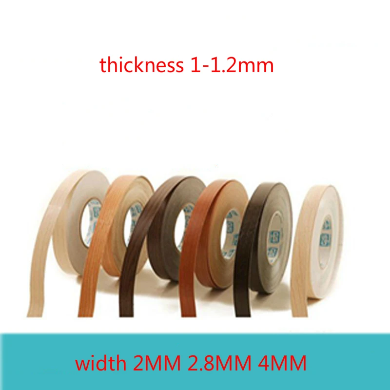 white Hot Melt PVC Furniture edge banding strip Protector tape adhesive veneer sheets for Cabinet Table Wood Surface Edging Deco