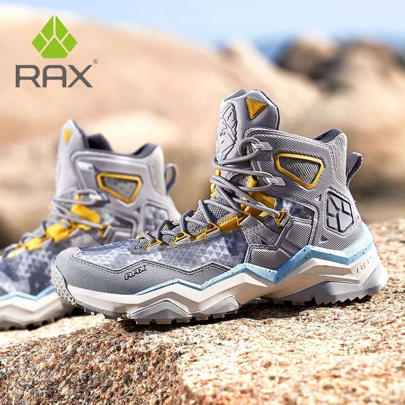 RAX Hiking Boots Men  Outdoor Sports Sneakers for Men Trekking Shoes Lightweight Breathable Multi-terrian Sports Shoes