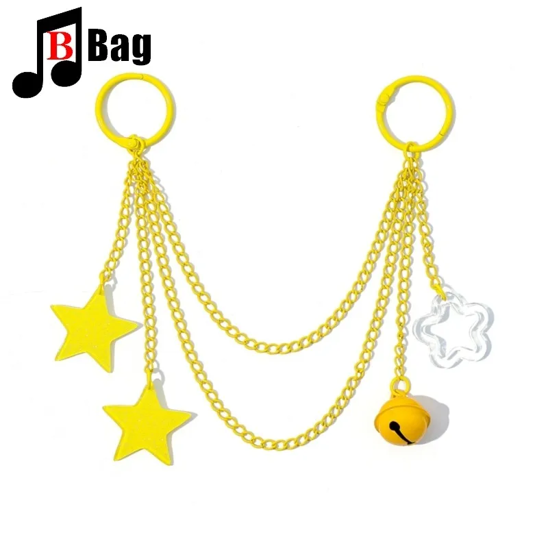 Ita Bag Chain Accessories decoration candy colors stars Bells adjustable DIY bag chain Hanging chain itabag the anime bag trend