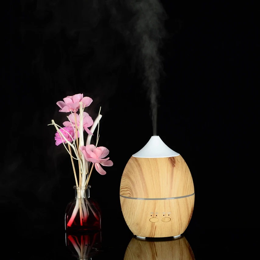 300ml Ultrasonic Electric Air Humidifier Aroma Diffuser Air Aromatherapy Atomizer Grain Wood Mist Maker For Home Office Bedroom