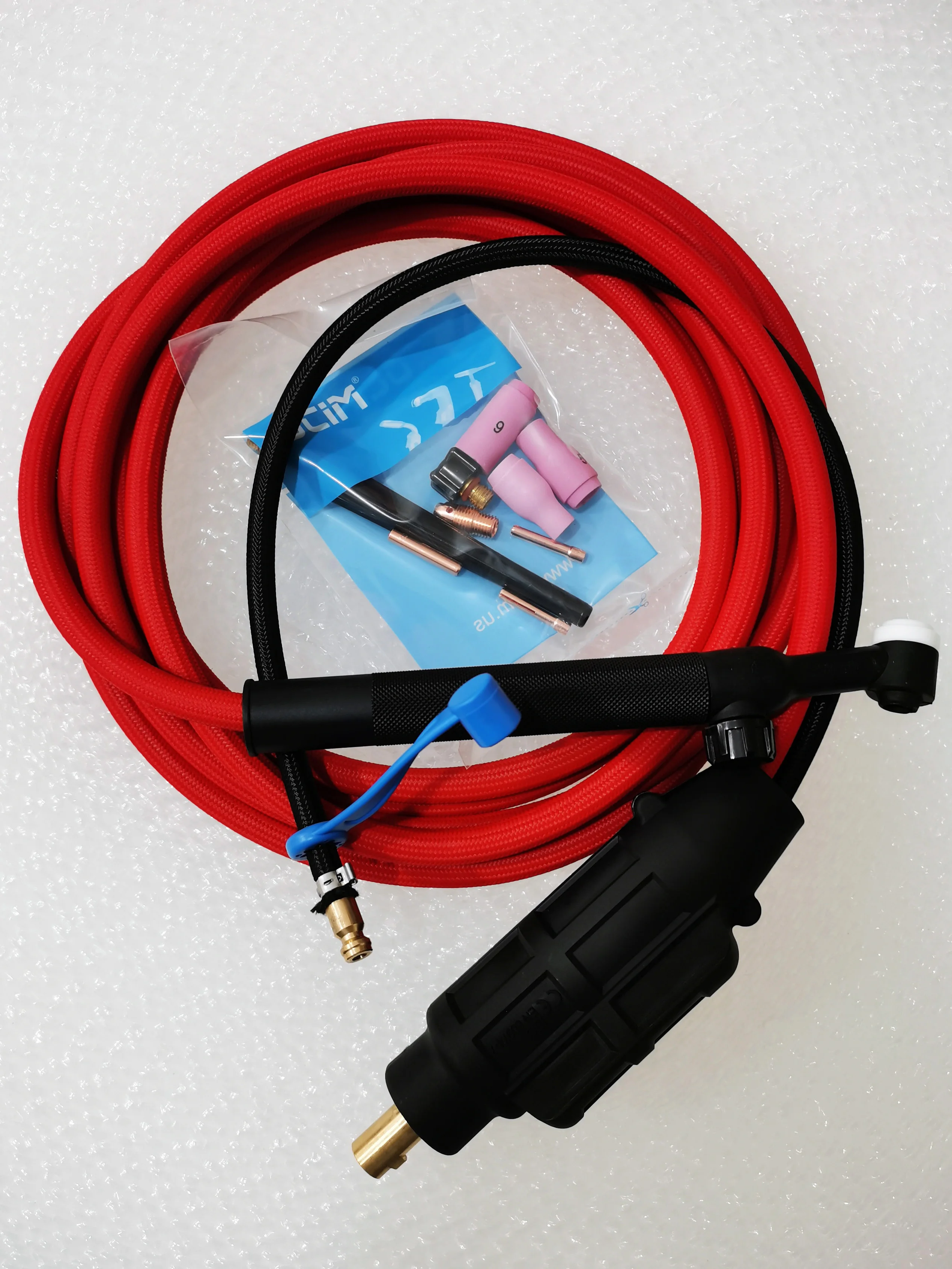 

WP9 Red Soft Cable TIG Welding Torch with Easy Change Connector