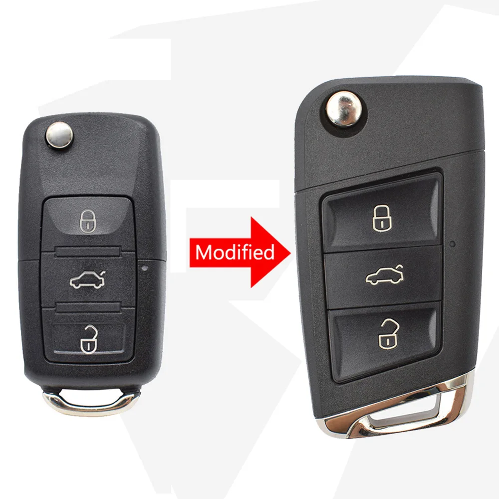 3 Button Car Remote Key Shell Case For Skoda Fabia Octavia Superb For Seat Leon Toledo Altea Ibiza