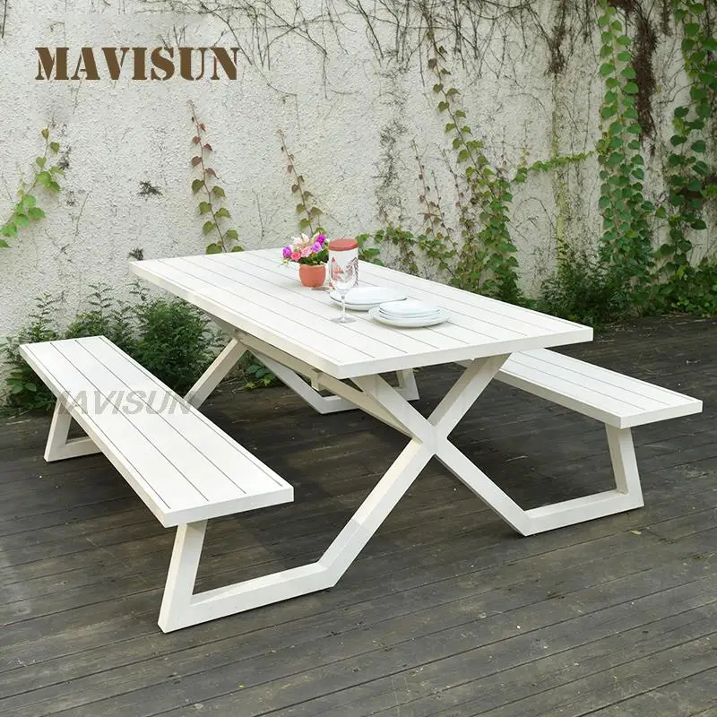 White Bench Banc Terrace Furniture Fishing Chair For Garden And Vegetable Patch Model Room Patio Leisure Relaxing Minimalist