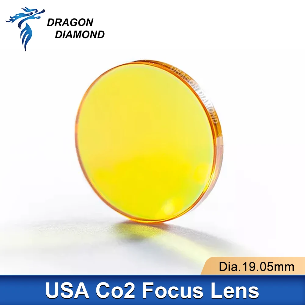 

USA ZnSe Co2 Laser Lens Laser Engraver Dia 19.05mm Focus Length 38.1 50.8 63.5 76.2 101.6 127 For Laser Cutting Machine