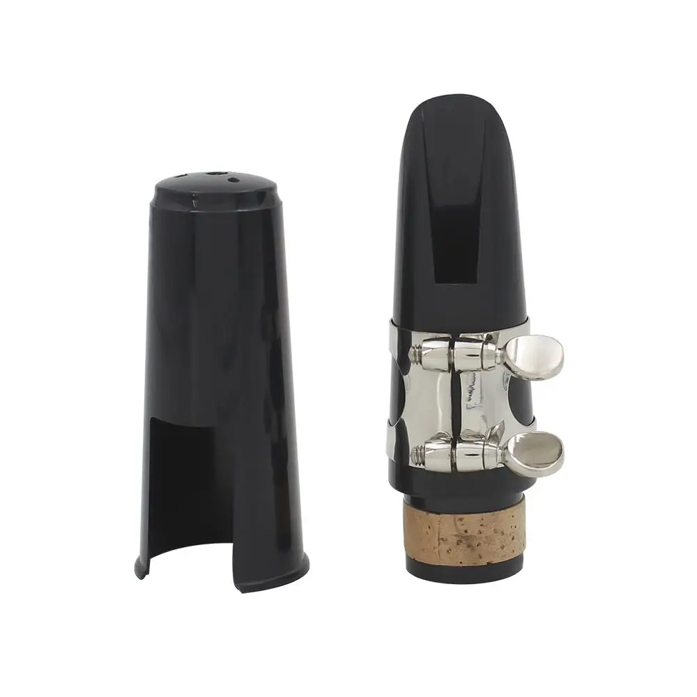 ABS Clarinet Mouthpiece Tube Head + Reed+ Cap Metal Ligature Clarinet Mouthpiece Professional Instrument Set