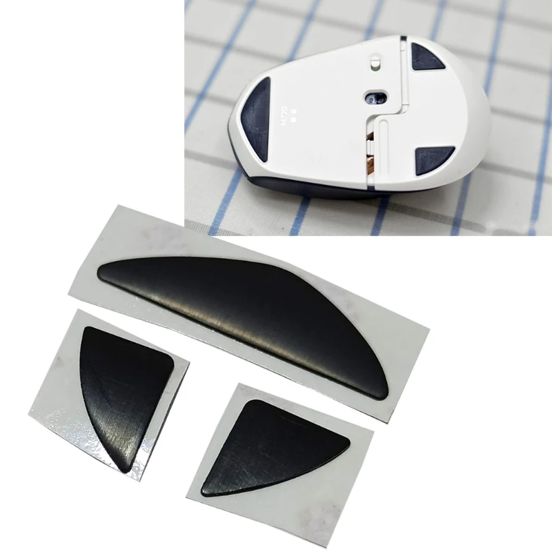 1 Sets Black Mouse Feet Mouse Skates Mouse Stickers Pad for Logitech M720 Mouse
