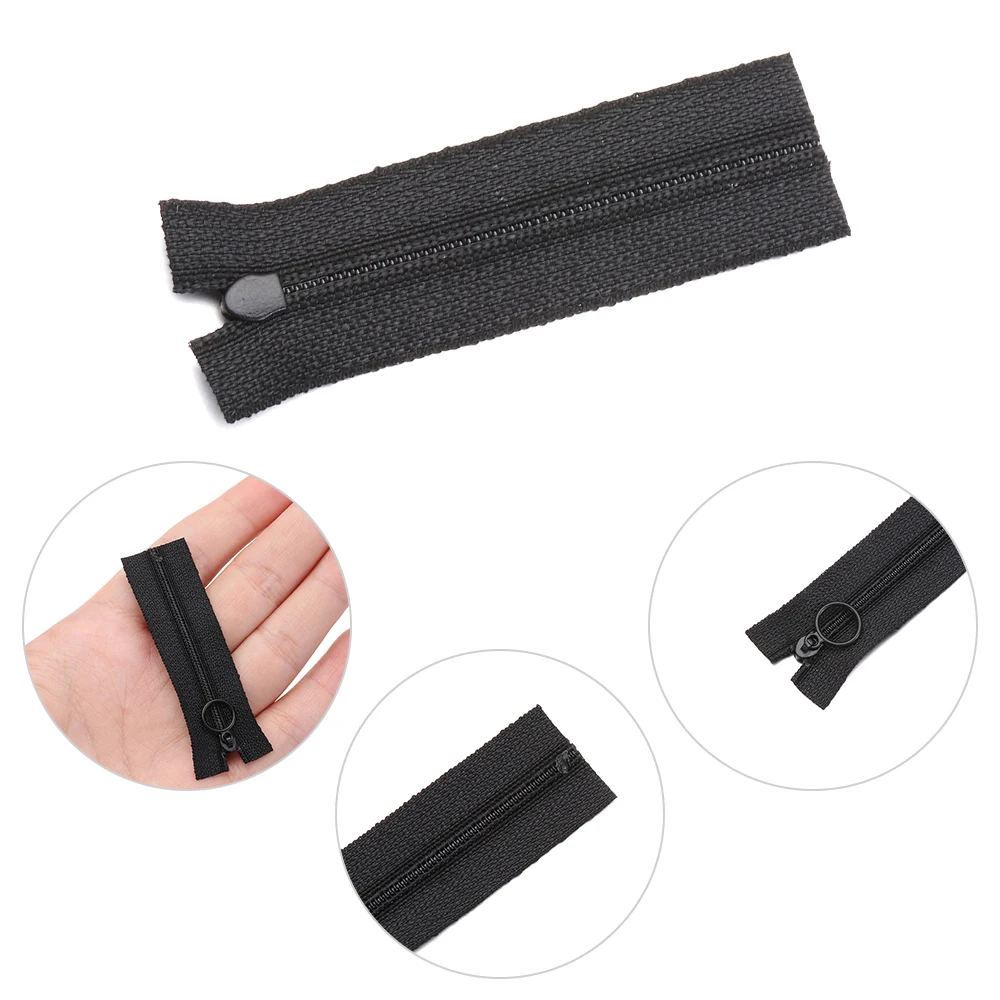 5pcs Handmade Sewing Scrapbooking Garment Zipper Mini Round Head Zippers for DIY Doll Clothes Accessories