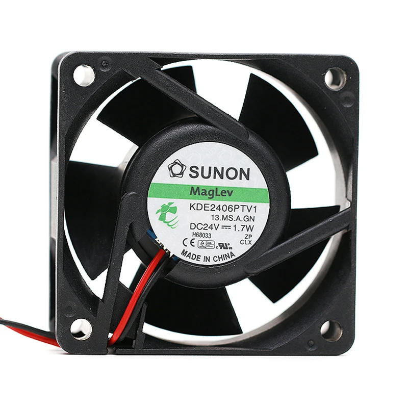 New original KDE2406PTV1 6025 6CM 24V 1.7W two-wire inverter cooling fan