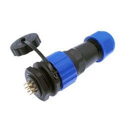 SP20 Straight waterproof connector 2 pin 3/4/5/6/7/8/9/10/12/14Pin IP68 Industrial cable connector