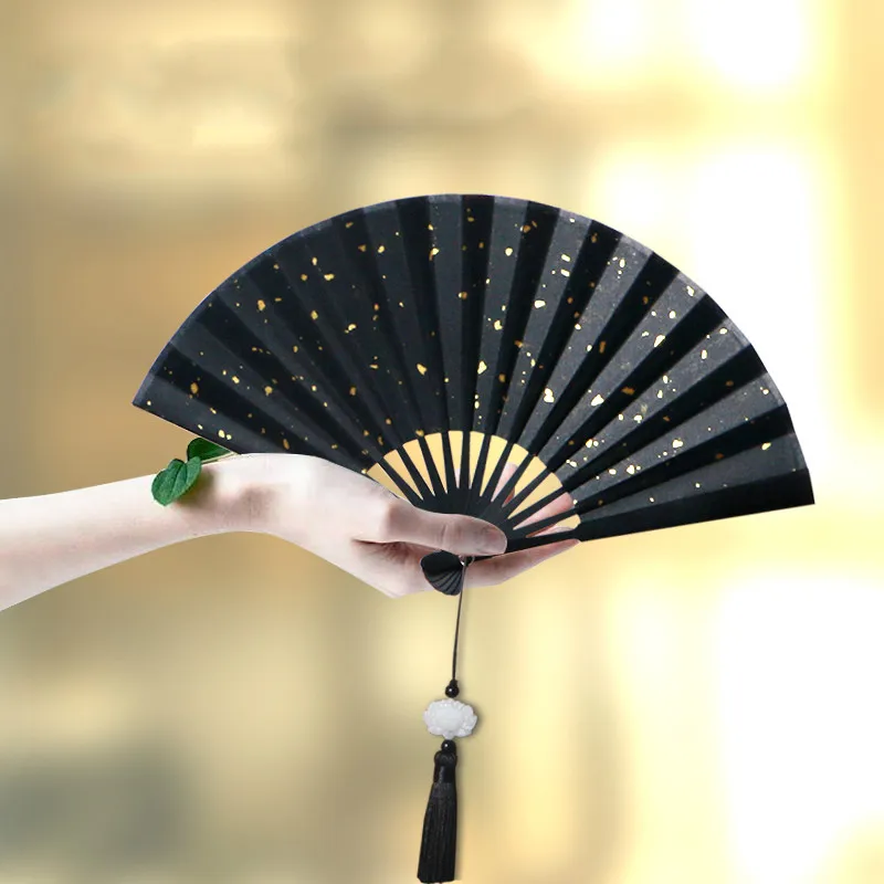 Small Folding Hand Fan Chinese Retro Bamboo Paper Folding Fan Double Side Japanese Vintage Hand Paper Fan Portable Folding Fans