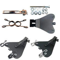 Motorcycle Solo Seat Baseplate Scissor Springs Cushion Mounting Bracket Kit For Harley Sportster XL883 1200 48 Bobber Chopper