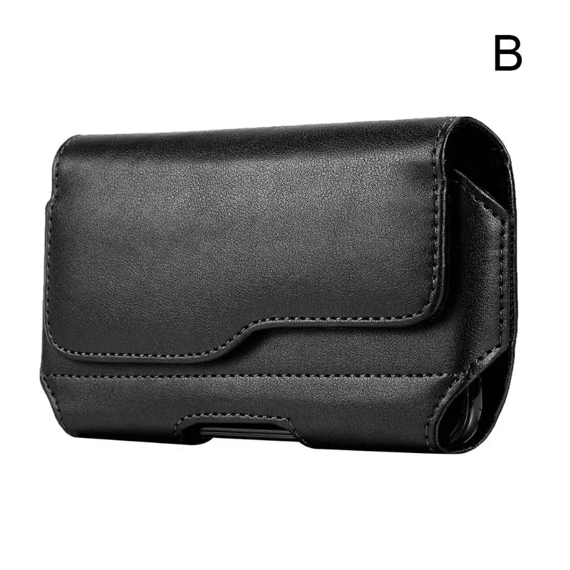 Funda de cinturón de cuero Horizontal para hombre, funda para teléfono, soporte para viaje al aire libre, Y3NE