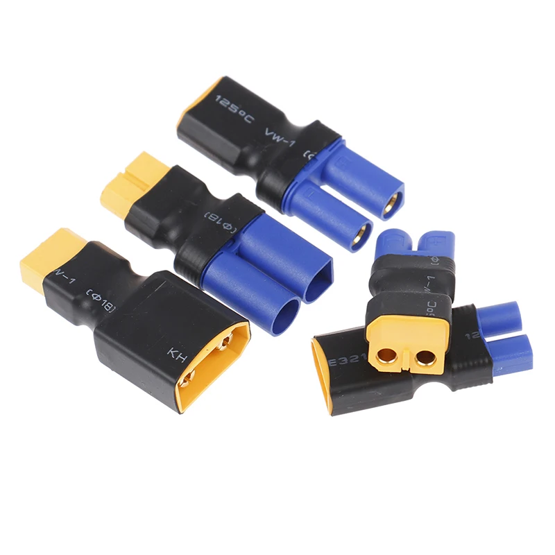 Adapter XT60 to XT90 EC5 EC3 Female Male Connectors Banana Plug RC Lipo Battery Control Parts DIY