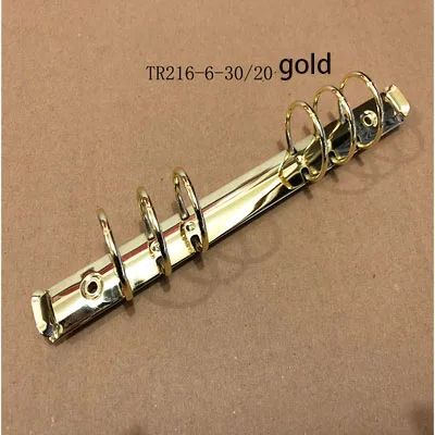 10 Pieces DIY journal notebook mechanical, 6 ring mechanism, A4 B5 A5 A6 A7 binder clip gold silver bronze black