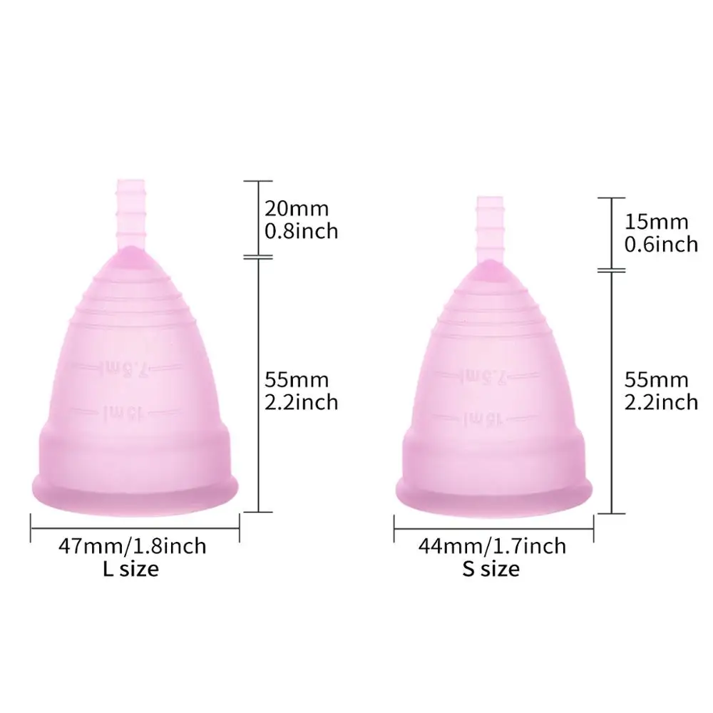 Feminine hygiene menstrual cup Medical Silicone Menstrual Cup Lady women menstrual period cup coletor menstrual